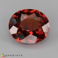 Natural Hessonite garnet 4.74 Carats Orange Red Oval 11x10 mm Loose Gemstone - Image 1