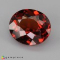 Natural Hessonite garnet 4.74 Carats Orange Red Oval 11x10 mm Loose Gemstone - Image 2