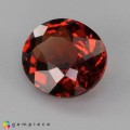 Natural Hessonite garnet 4.74 Carats Orange Red Oval 11x10 mm Loose Gemstone - Image 3