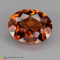 Natural Zircon 5.22 Carats Orange Red Oval 11x9 mm Loose Gemstone - Image 2