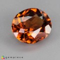 Natural Zircon 5.22 Carats Orange Red Oval 11x9 mm Loose Gemstone - Image 5