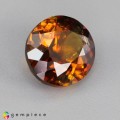Natural Sphene 2.71 Carats Honey Yellow Brown with Red Flashes Oval 9x7 mm Loose Gemstone - Image 3