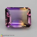 Natural Ametrine 34.51 Carats Purple to Yellow Emerald 23x19 mm Loose Gemstone - Image 1
