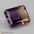 Natural Ametrine 34.51 Carats Purple to Yellow Emerald 23x19 mm Loose Gemstone - Image 5