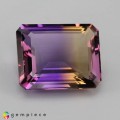Natural Ametrine 34.51 Carats Purple to Yellow Emerald 23x19 mm Loose Gemstone - Image 7