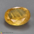 Natural Danburite 11.90 Carats Lemon yellow Oval 17x13 mm Loose Gemstone - Image 5