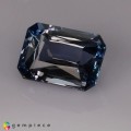 Natural Apatite 5.95 Carats Steel Blue Emerald Cut 12x9 mm Loose Gemstone - Image 2