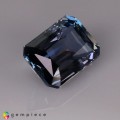 Natural Apatite 5.95 Carats Steel Blue Emerald Cut 12x9 mm Loose Gemstone - Image 4