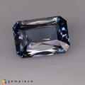 Natural Apatite 5.95 Carats Steel Blue Emerald Cut 12x9 mm Loose Gemstone - Image 7
