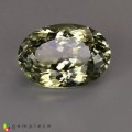 Natural Sillimanite 10.90 Carats Yellowish Green Oval 16x11 mm Loose Gemstone - Image 1