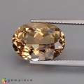 Natural Beryl 8.18 Carats Champagne Oval 15x12 mm Loose Gemstone - Image 1