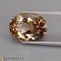 Natural Beryl 8.18 Carats Champagne Oval 15x12 mm Loose Gemstone - Image 2