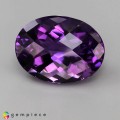 Natural Amethyst 29.46 Carats Purple Oval Checker 24x18 mm Loose Gemstone - Image 2