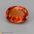 Natural Clinohumite 6.63 Carats Fiery Orange Oval 14x11 mm Loose Gemstone - Image 2