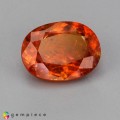Natural Clinohumite 6.63 Carats Fiery Orange Oval 14x11 mm Loose Gemstone - Image 1