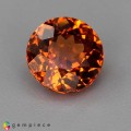 Natural Spessartite garnet 1.89 Carats Mandarin Orange Round 7x4 mm Loose Gemstone - Image 1