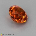 Natural Spessartite garnet 1.89 Carats Mandarin Orange Round 7x4 mm Loose Gemstone - Image 5