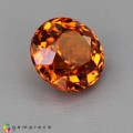 Natural Spessartite garnet 1.89 Carats Mandarin Orange Round 7x4 mm Loose Gemstone - Image 6