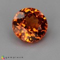 Natural Spessartite garnet 1.89 Carats Mandarin Orange Round 7x4 mm Loose Gemstone - Image 7