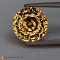 Natural Zircon 4.97 Carats Golden Yellow Round 9x6 mm Loose Gemstone - Image 3