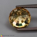 Natural Zircon 4.97 Carats Golden Yellow Round 9x6 mm Loose Gemstone - Image 5