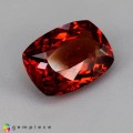 Natural Hessonite garnet 4.76 Carats Orange Red Cushion 12x9 mm Loose Gemstone - Image 1