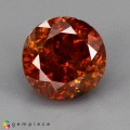 Natural Sphalerite 11.55 Carats Orange Red Round 12x9 mm Loose Gemstone - Image 3