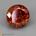 Natural Sphalerite 11.55 Carats Orange Red Round 12x9 mm Loose Gemstone - Image 1