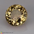Natural Tourmaline 3.70 Carats Yellow Round 10x7 mm Loose Gemstone - Image 2