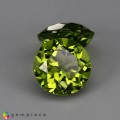 Natural Peridot 8.82 Carats Green Round 10x7 mm Loose Gemstone - Image 1