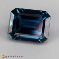 Natural Topaz 32.76 Carats London Blue Emerald 20x16 mm Loose Gemstone - Image 3