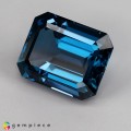 Natural Topaz 32.76 Carats London Blue Emerald 20x16 mm Loose Gemstone - Image 2