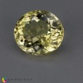 Natural Amblygonite 2.50 Carats Lemon yellow Oval 9x8 mm Loose Gemstone - Image 3