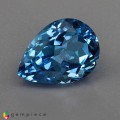 Natural Topaz 15.01 Carats Royal Swiss Blue Pear 18x13 mm Loose Gemstone - Image 1