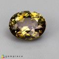 Natural Tourmaline 3.79 Carats Yellowish Green Oval 11x8 mm Loose Gemstone - Image 1