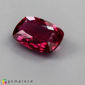 Purplish pink natural rubellite cushion   2.86cts - 11x8mm Purplish pink natural rubellite cushion   2.86cts - 11x8mm