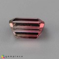 Natural Tourmaline 1.44 Carats Pink to Champagne Emerald Cut 7x5 mm Loose Gemstone - Image 4