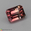 Natural Tourmaline 1.44 Carats Pink to Champagne Emerald Cut 7x5 mm Loose Gemstone - Image 6