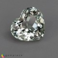 Natural Tourmaline 2.24 Carats Very Light Green Heart  9x8 mm Loose Gemstone - Image 1