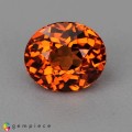Natural Spessartite garnet 1.35 Carats Mandarin Orange Oval 7x6 mm Loose Gemstone - Image 1