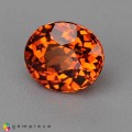 Natural Spessartite garnet 1.35 Carats Mandarin Orange Oval 7x6 mm Loose Gemstone - Image 2