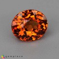 Natural Spessartite garnet 1.35 Carats Mandarin Orange Oval 7x6 mm Loose Gemstone - Image 7