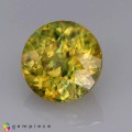 Natural Sphene 2.40 Carats Greenish Yellow Round 8x5 mm Loose Gemstone - Image 2