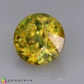Natural Sphene 2.40 Carats Greenish Yellow Round 8x5 mm Loose Gemstone - Image 3