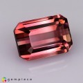 Natural Tourmaline 2.81 Carats Pink to Champagne Emerald Cut 9x6 mm Loose Gemstone - Image 6
