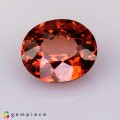 Natural Spessartite garnet 2.68 Carats Mandarin Orange Oval 9x7 mm Loose Gemstone - Image 1