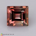 Natural Tourmaline 1.70 Carats Pink to Champagne Square  7x5 mm Loose Gemstone - Image 1
