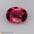 Natural Tourmaline 1.72 Carats Vivid Pink Oval 9x7 mm Loose Gemstone - Image 1