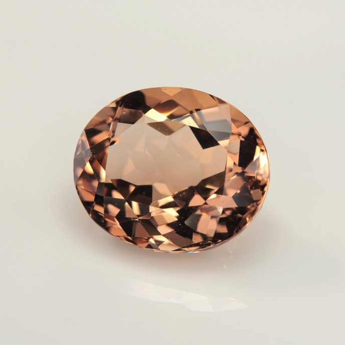 Natural Beryl 14.49 Carats Vivid Peach Orange Oval 17x15 mm Loose Gemstone - Image 2