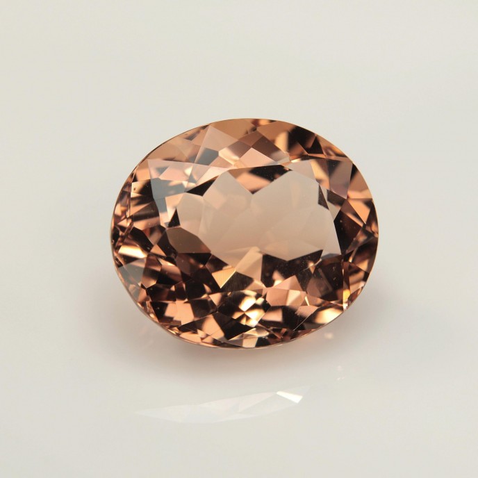 Natural Beryl 14.49 Carats Vivid Peach Orange Oval 17x15 mm Loose Gemstone - Image 6